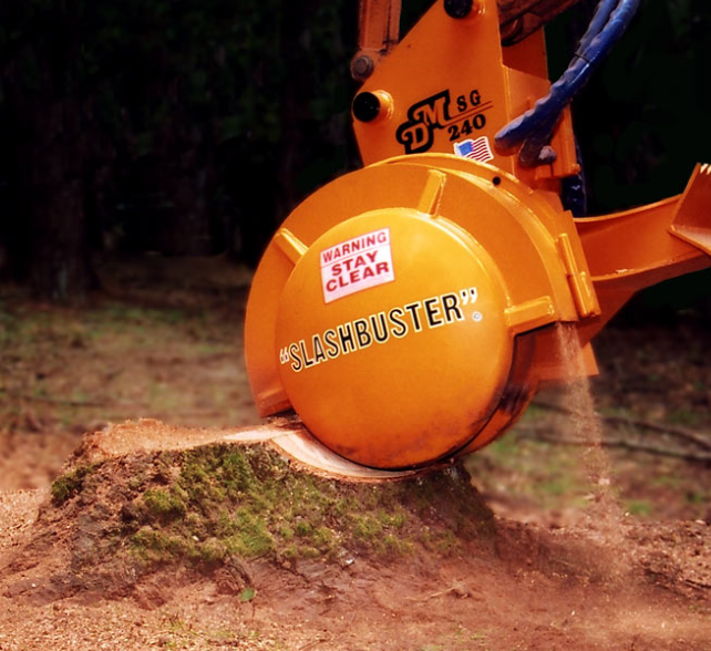 this is an image of stump grinding in whittier